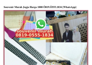 Souvenir Murah Jogja Harga 1000 O819~O555~1834[wa]