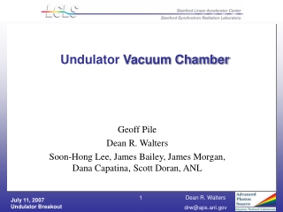 Undulator  Vacuum Chamber