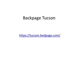 Backpage Tucson