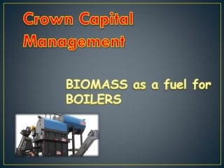 BIOMASS as a fuel for BOILERS
