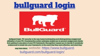 bullguard login