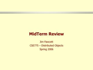MidTerm Review