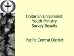 Unitarian Universalist Youth Ministry Survey Results Pacific Central District