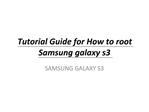 Tutorial Guide for How to root Samsung galaxy s3