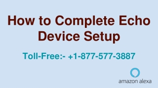 How to Complete Echo Device Setup