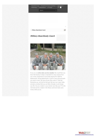 Military Beachbody Coach