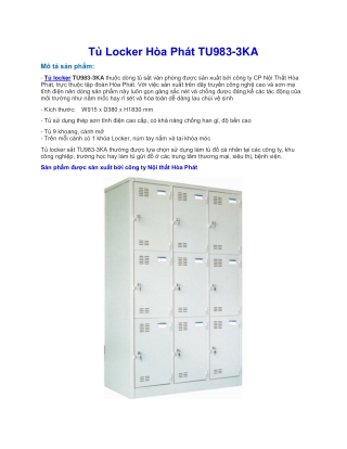 Tu Locker hoa Phat TU983-3KA