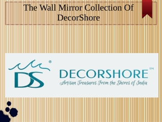 Wall Mirror Collection of DecorShore