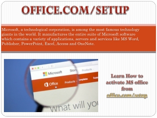Office.com/setup - Enter Setup Product Key to Install Office