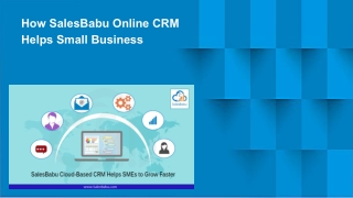 How SalesBabu Online CRM Helps Small Business