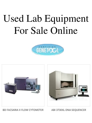 Used Lab Equipment For Sale Online