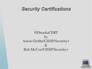 Security Certifications