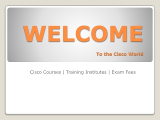 Courses, Institutes and Fees
