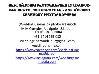 Best Wedding Photographer in Udaipur- Candidate photographers and wedding ceremony photographers