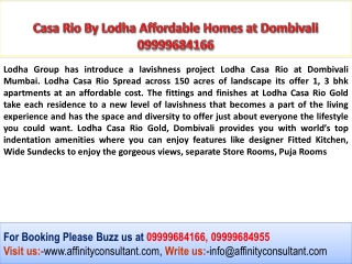 Lodha Casa Rio Dombivali, Lodha Dombivali, Casa Rio by Lodha