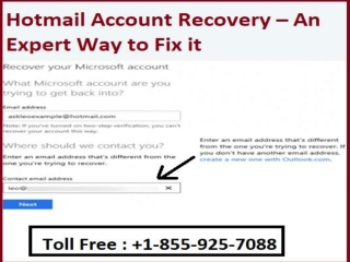 Hotmail Account Recovery – A Way to Fix it