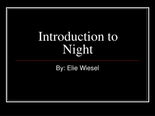 Introduction to Night