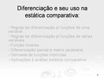 Diferencia o e seu uso na est tica comparativa: