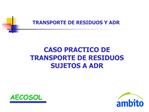 TRANSPORTE DE RESIDUOS Y ADR