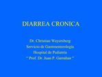 DIARREA CRONICA