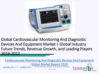 Global Cardiovascular Monitoring And Diagnostic Devices And Equipment Market Report 2020