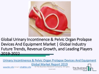 Global Urinary Incontinence & Pelvic Organ Prolapse Devices And Equipment Market Report 2020