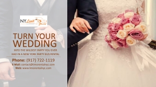 Turn Your Wedding into The Wildest Party You Ever Had in A New York Party Bus Rental