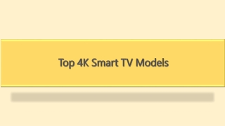 Top 4K Smart TV Models