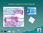 MANIPULA O DA FERTILIDADE