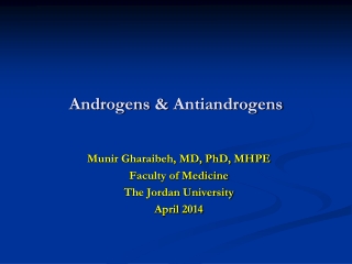 Androgens &  Antiandrogens