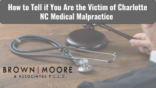 How to Tell if You Are the Victim of Charlotte NC Medical Malpractice?