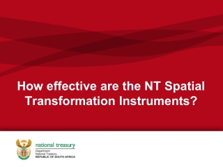 How effective are the NT Spatial T ransformation Instruments ?