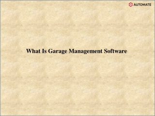 Best Garage Management System - AUTOMATE