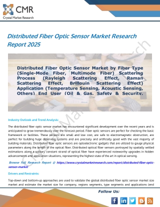 Distributed Fiber Optic Sensor Market Research Report 2025 | edocr