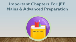 Important Chapters For JEE Mains & Advanced Preparation