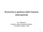 Economia e gestione delle Imprese internazionali