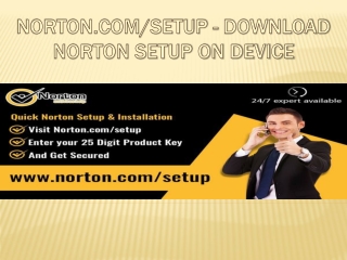 norton.com/setup - Find Norton Setup and Enter Your Product Key