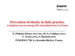 Prevention of obesity in daily practice. A telephone survey among GPs and pediatricians in France
