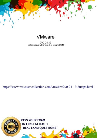 2V0-21.19 - VMware2V0-21.19 Exam Dumps Updated DEC 2020 | RealExamCollection