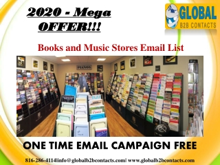Books and Music Stores Email List