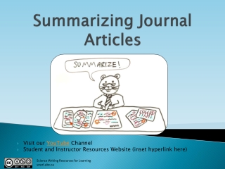 Summarizing Journal Articles