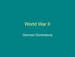 World War II