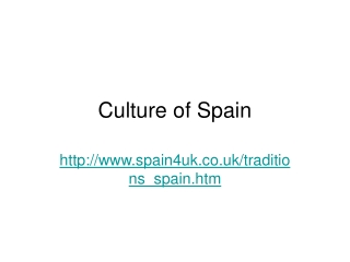 Culture of Spain