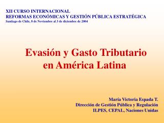 Evasión y Gasto Tributario en América Latina