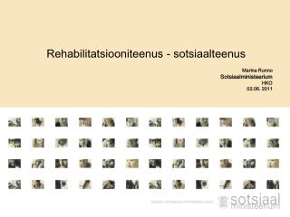 Rehabilitatsiooniteenus - sotsiaalteenus