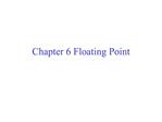 Chapter 6 Floating Point