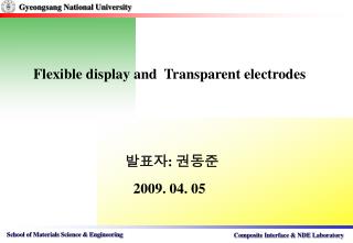 Flexible display and Transparent electrodes