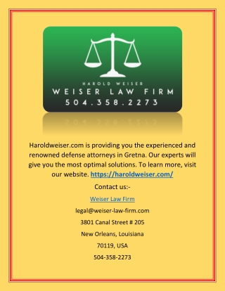 Metairie Divorce Lawyer - Weiser Law Firm