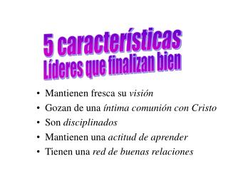 5 características