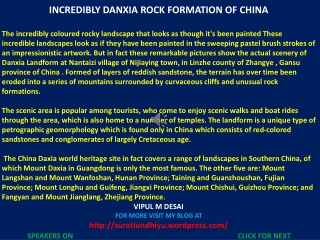 INCREDIBLY DANXIA ROCK FORMATION OF CHINA